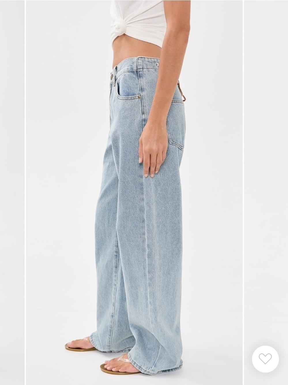 NWT Lioness Totti Light Wash Wide Leg Women’s Jeans - Picture 3 of 8